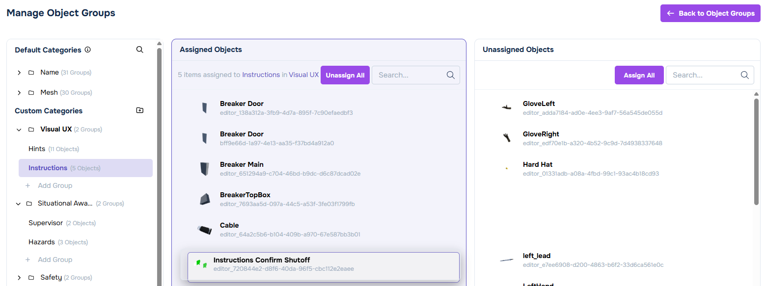 object group add
