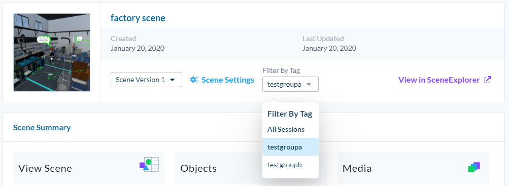 session tag filter