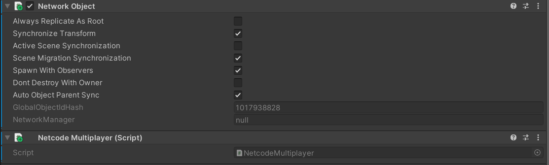 Unity Netcode enabled cognitive manager