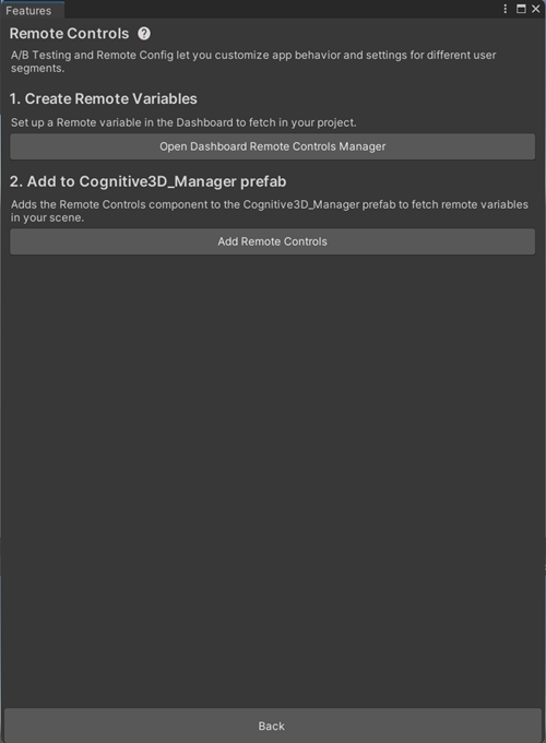 remote controls details page