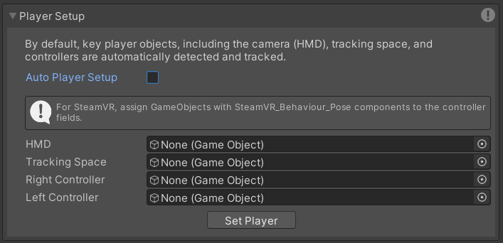 Player Setup