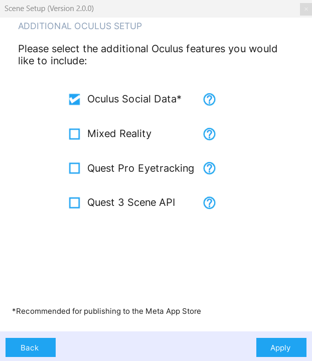 oculus social component