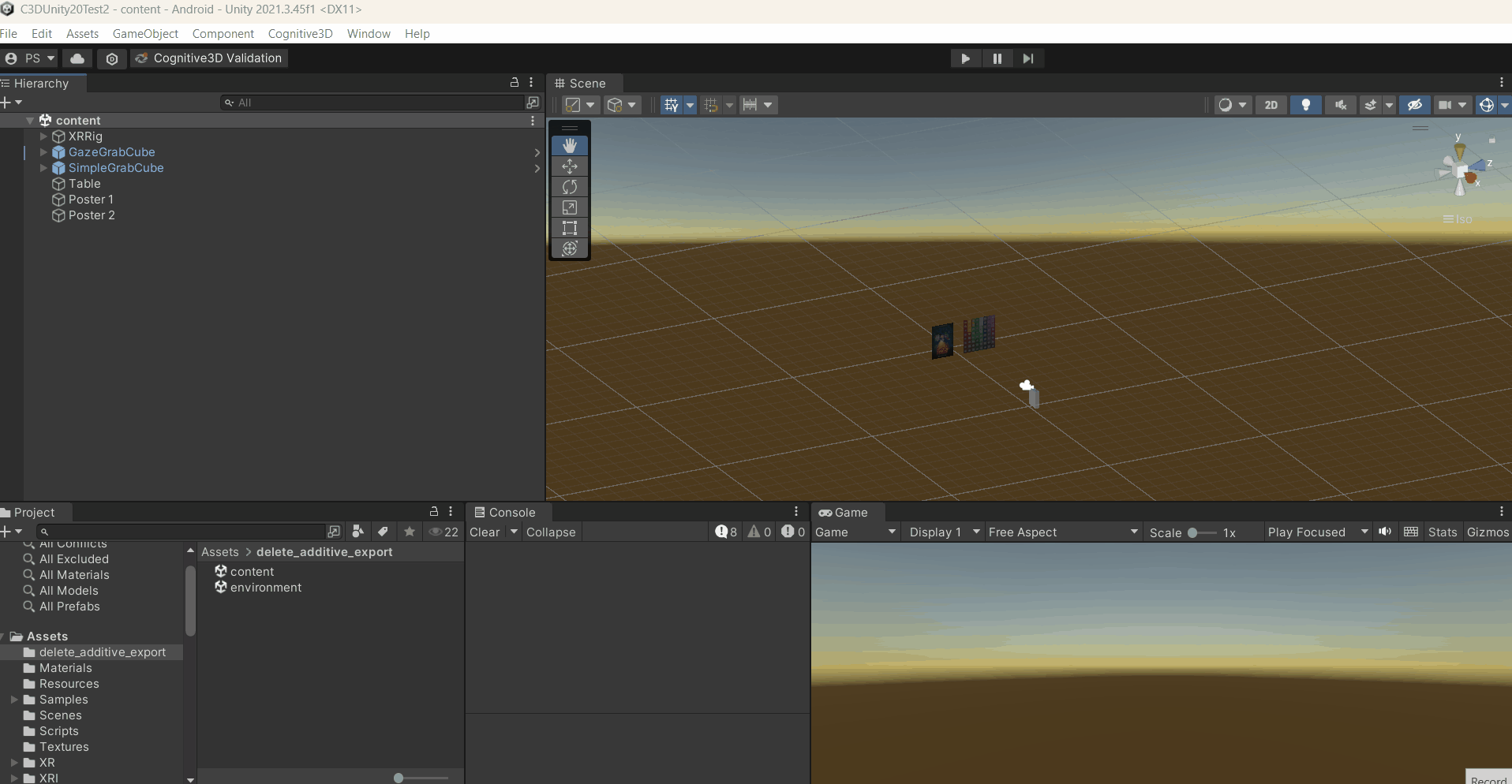 Additive Scene Export and Upload