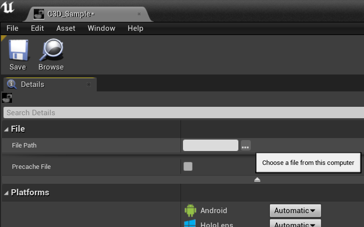 C3D Sample Asset