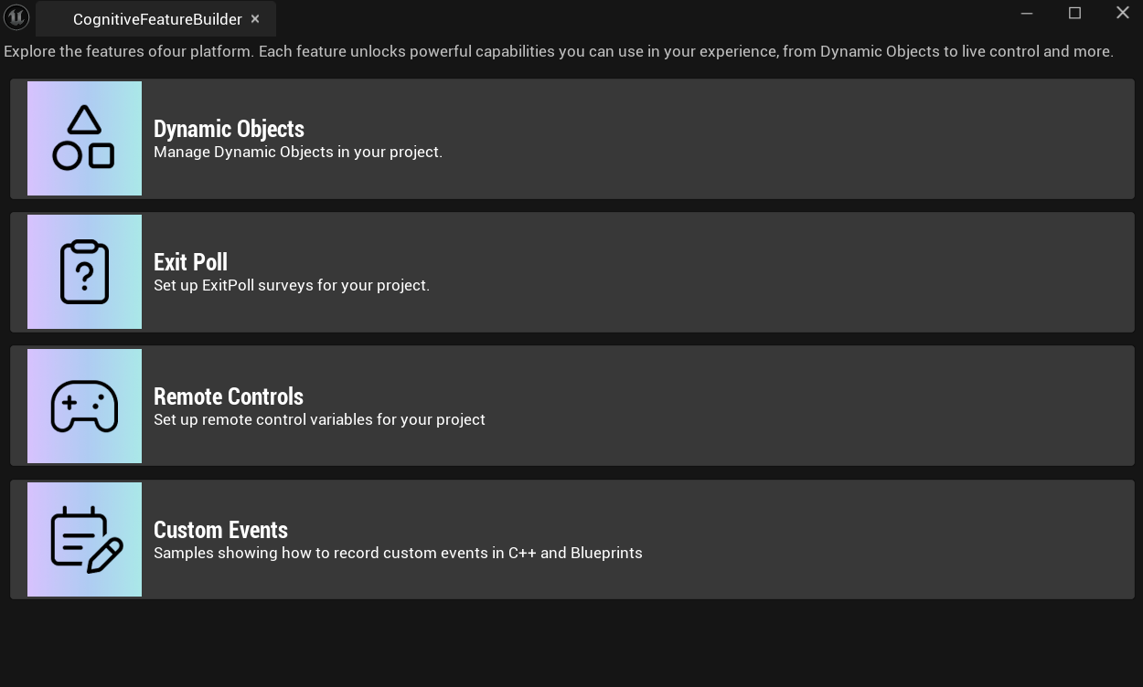 Feature Builder